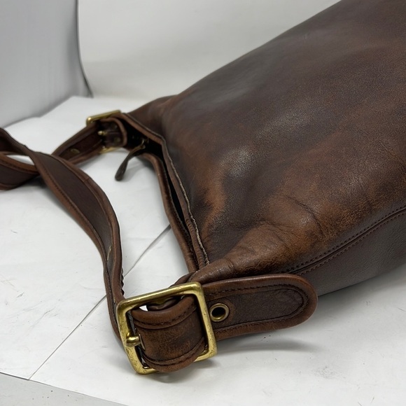 Coach Brown Duffle Feed Sac Shoulder Bag XL F7D - Picture 8 of 16